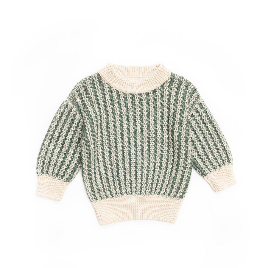 Chase Green Forest Sweater by Tun Tun