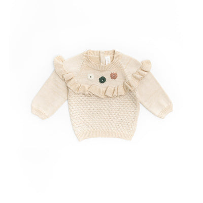 Gabrielle Oatmeal Marl Knit Set by Tun Tun