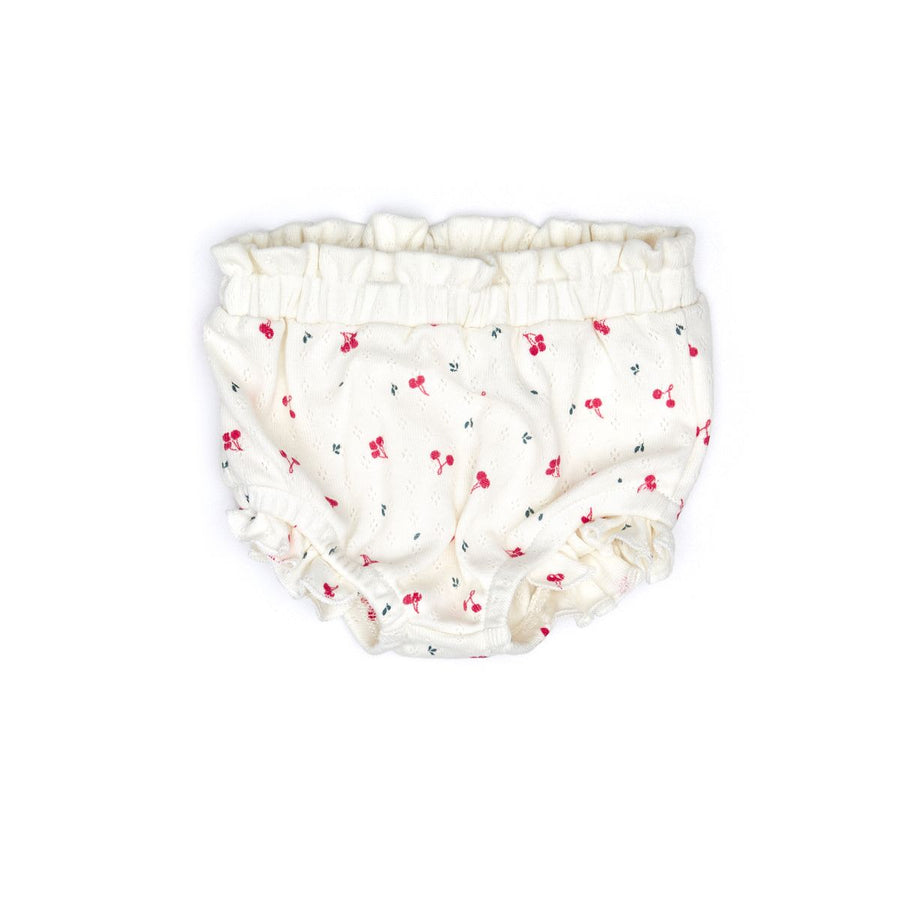 Pointelle cherries bloomer set by Tun Tun