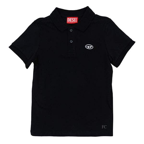 Jersey black polo by Diesel