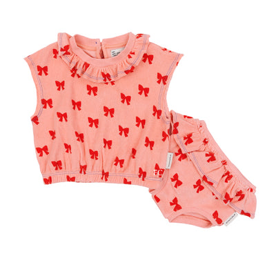 Bow printed bloomer set by Piupiuchick