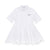 Waisted poplin white dress by MSGM