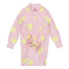 Neon heart pink tunic shirt by Piccola Ludo