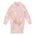 Neon heart pink tunic shirt by Piccola Ludo