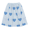 Blue heart skirt by Piccola Ludo