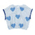 Blue heart top by Piccola Ludo