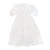 Doily applique white voile midi dress by Petite Amalie