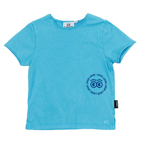 Cyan light blue t-shirt by Loud