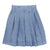 Stone wash denim pleated skirt by Porter