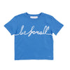 Be for all print blue tee by Be For All