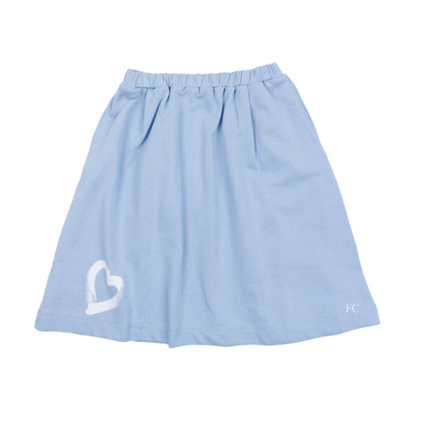 Heart print light blue skirt by Be For All