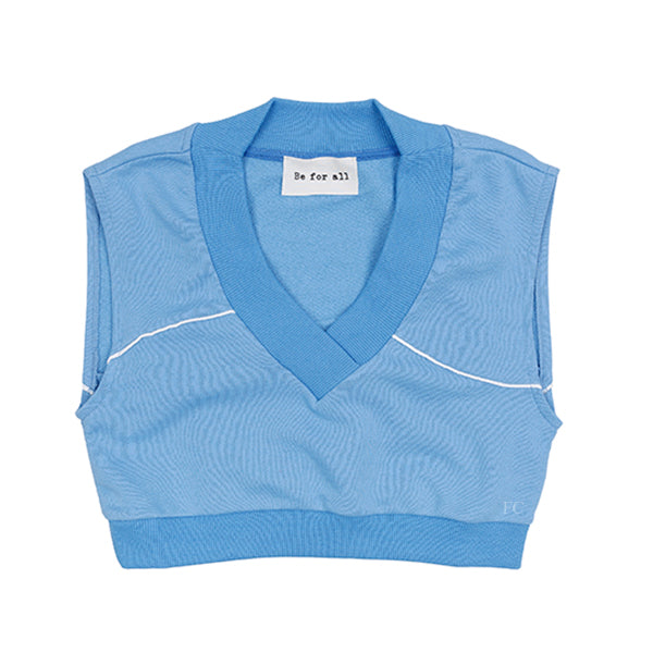 V-neck blue vest by Be For All