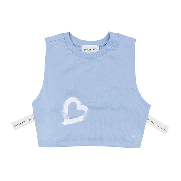 Heart tie light blue vest by Be For All