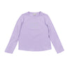 Pastel lilac embellished logo t-shirt by Twinset