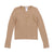 Wide rib camel sweater by Twinset