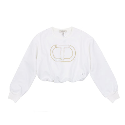 Ice bubble logo sweatshirt by Twinset