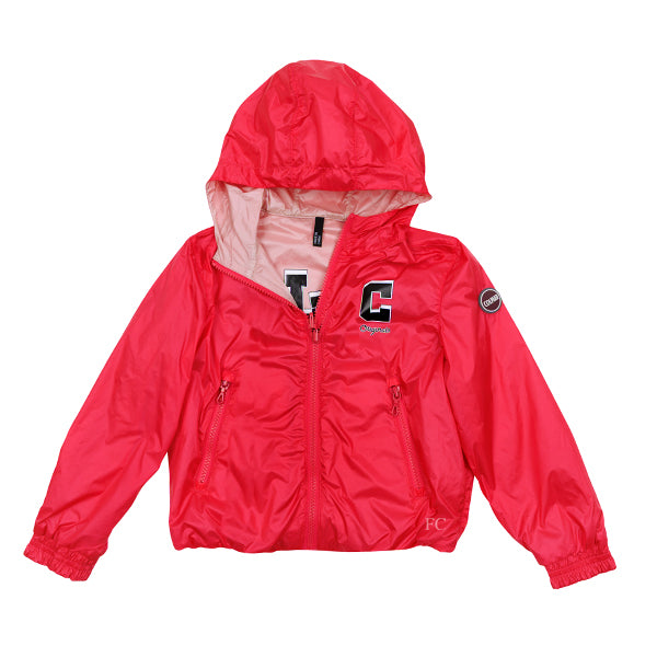 Bicolor pink reversible hood jacket by Colmar