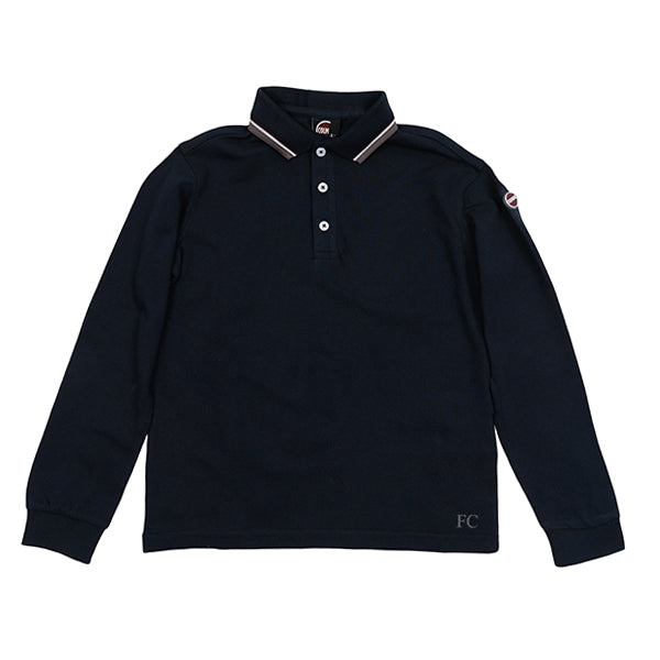 Long sleeve navy polo by Colmar