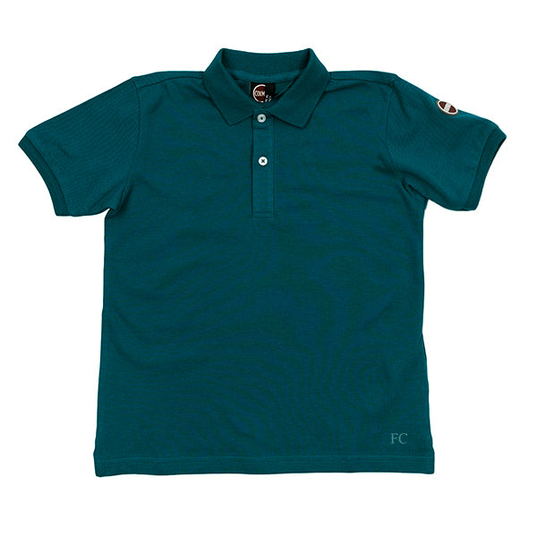 Short sleeve teal polo by Colmar