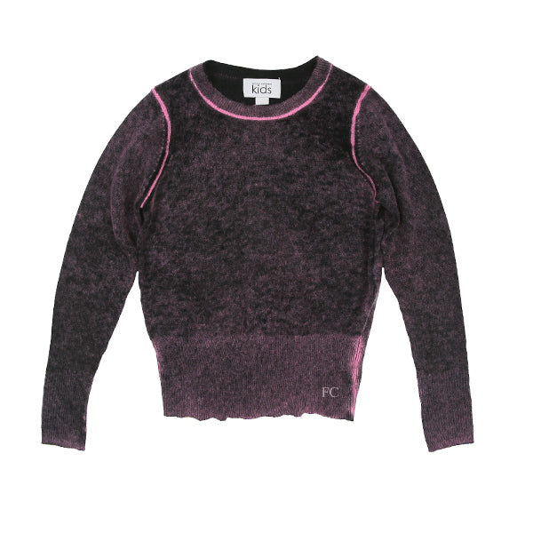 Shock sweater with pink piping by Autumn Cashmere Flying Colors