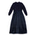 Satin navy knit dress by Jouet