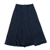 Satin navy midi skirt by Jouet