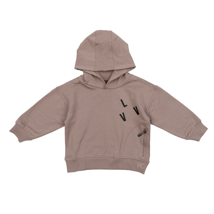 Taupe hoodie by Levv