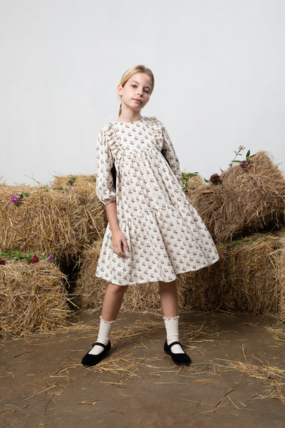 Colette edelweiss dress by Bebe Organic