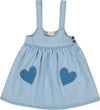 Hearts patch jumper dress by Louis Louise