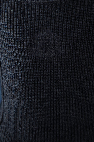 Slub tonal blue sweater by Noma