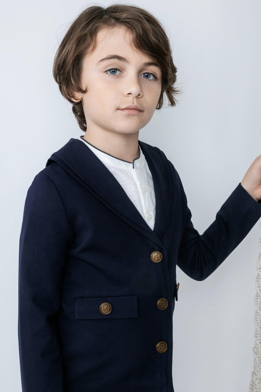 Collared navy blazer by Noma