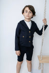 Collared navy blazer by Noma