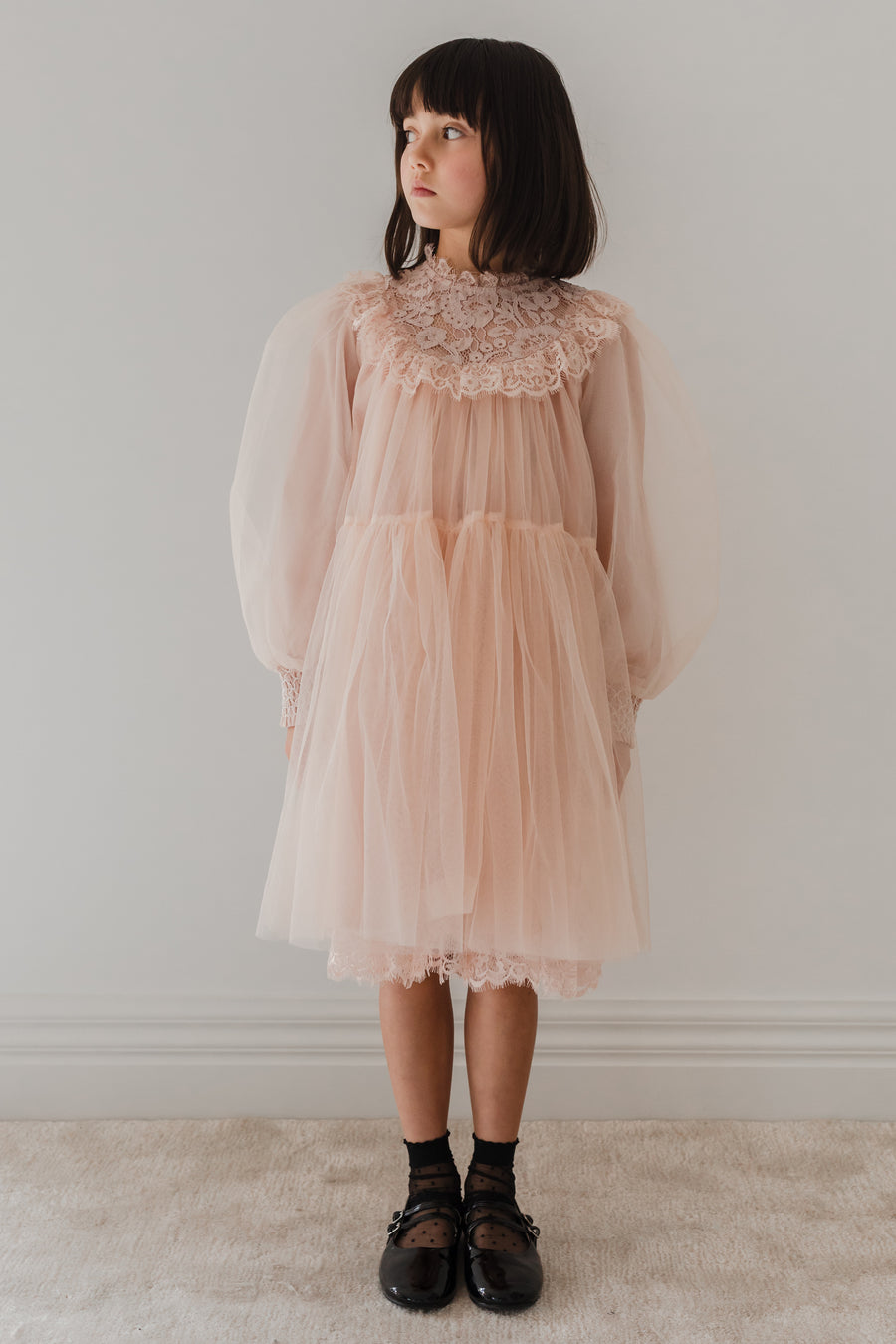 French lace tulle babydoll dress by Petite Amalie