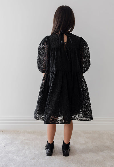 Organza black babydoll dress by Petite Amalie Flying Colors