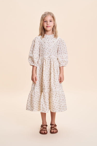 Madelaine cream flower dress by C'era Una Volta