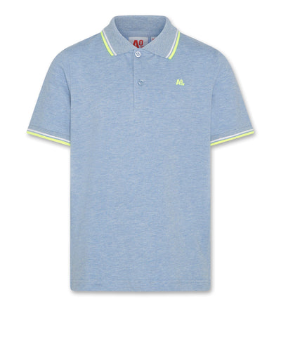 Carter blue polo t-shirt by AO76