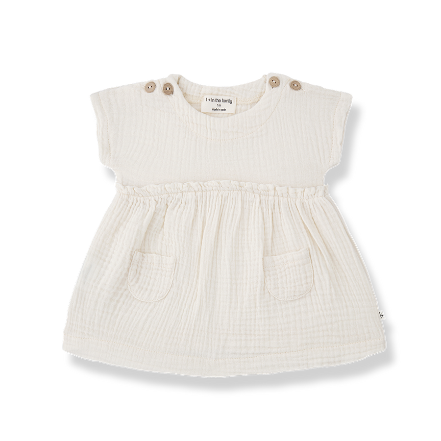 Marta ecru dress by 1 + In The Family