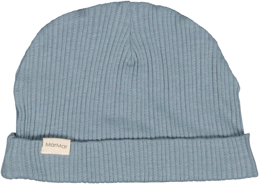 Dove blue footie + beanie by Marmar