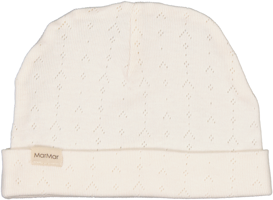 Flour white footie + beanie by Marmar