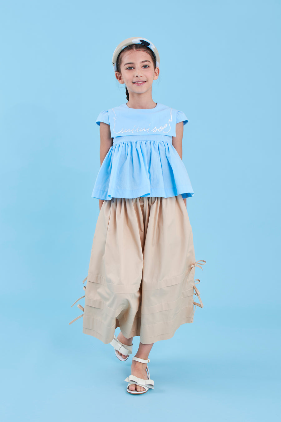 Maxi beige skirt by Mimisol