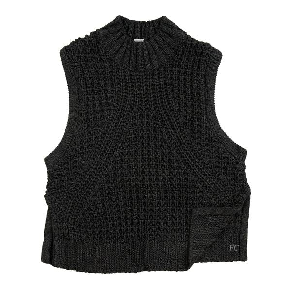 Crochet tweed vest by Autumn Cashmere