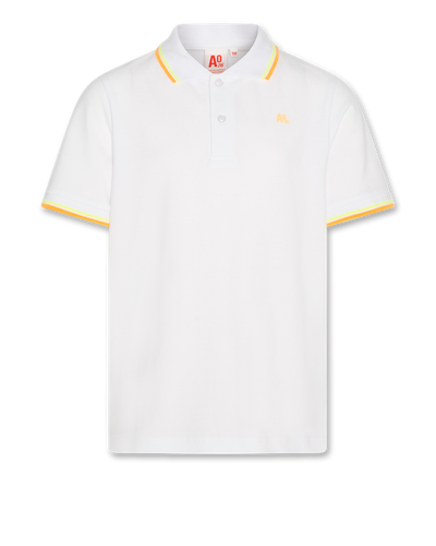 Carter white polo t-shirt by AO76