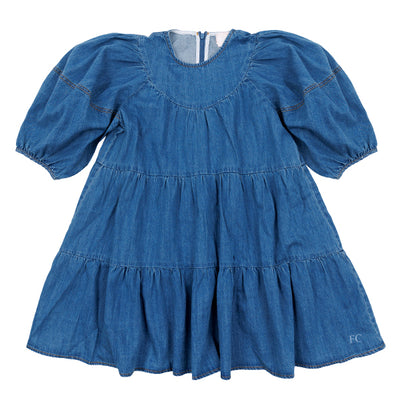 Full sleeves chambray smock dress by Steph