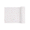 Cluster ivory/pink velour blanket by Ely's & Co