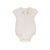 Embroidered collar ivory heather romper by Ely's & Co