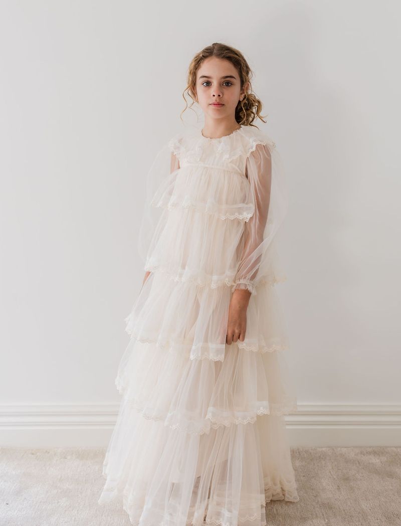 Petite tulle dress best sale