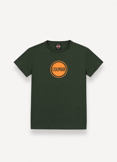 Chest logo military green t-shirt by Colmar