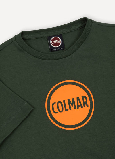 Chest logo military green t-shirt by Colmar