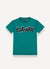 Contrast stitching teal t-shirt by Colmar