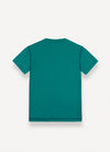 Contrast stitching teal t-shirt by Colmar